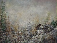 La casa nel bosco  Olio su tela- 24 x 30